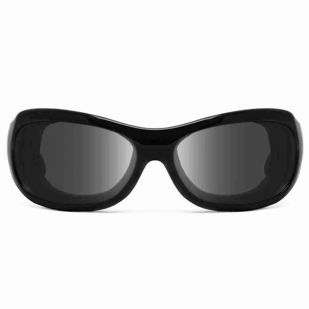 Briza Glossy Black Gray Front