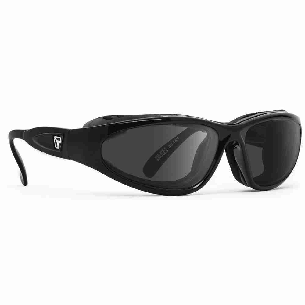 Cape Glossy Black Gray Angle