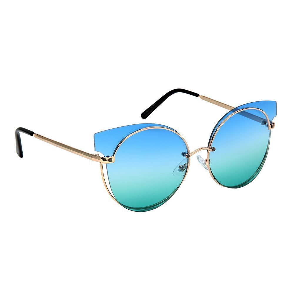 Gold Blue Green Angle